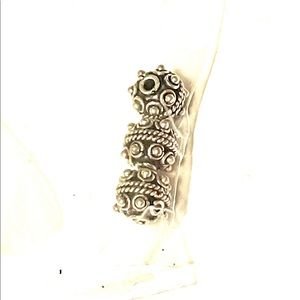 Sterling Silver scroll Beads